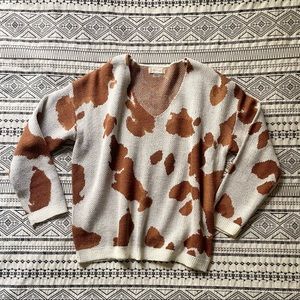 Cow Print Sweater 🐄